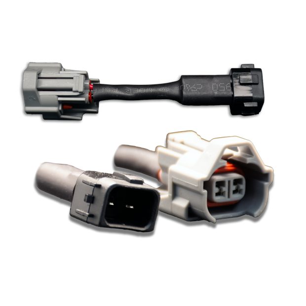 Set of 4 Denso (female) to Honda OBD2 (male) injector plug adaptors (padpdtoh4)
