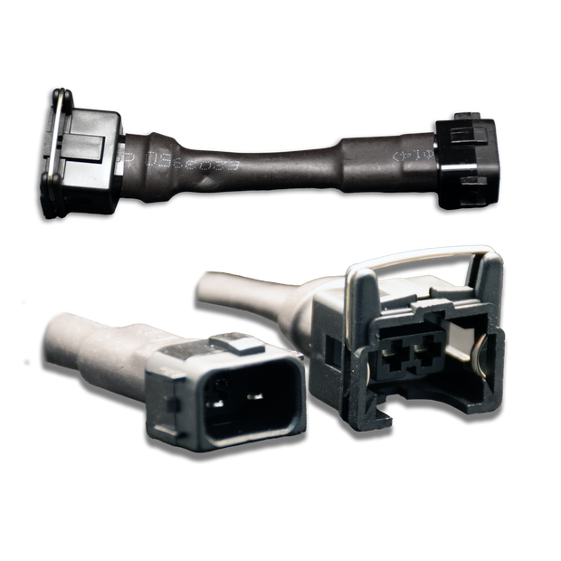 Set of 4 Jetronic/EV1 (female) to Honda OBD2 (male) injector plug adaptors (padpjtoh4)