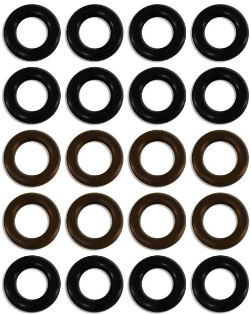 Universal seal kit for 4 cyl Fuel Injector Clinic  injectors w/14mm seals (slk-univ-14mm-x-4)