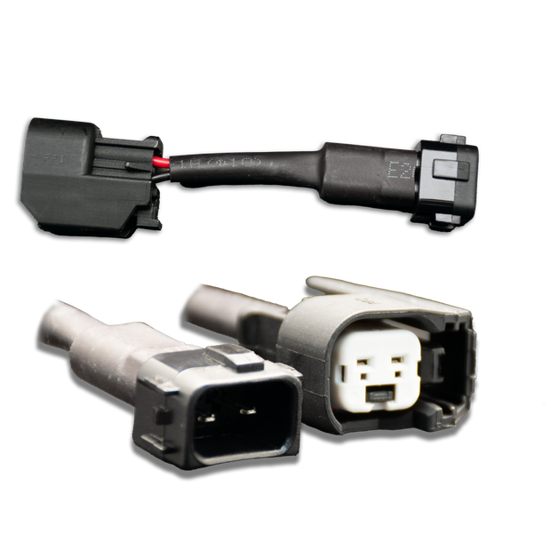 Set of 4 US Car/EV6 (female) to Honda OBD2 (male) injector plug adaptors (padputoh4s)