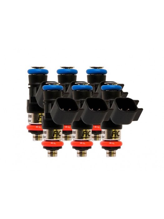 1200cc-D (130 lbs/hr at OE 58 PSI fuel pressure) FIC Fuel Injector Clinic Injector Set for Jeep 3.6L V6 engines (High-Z)