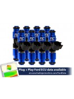 1200cc-D (110 lbs/hr at 43.5 PSI fuel pressure) FIC Fuel  Injector Clinic Injector Set for Mustang GT (2005-2016 )/GT350 (2015-2016)/ Boss 302 (2012-2013)/Cobra (1999-2004)  (High-Z)