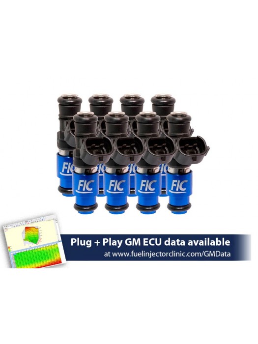 2150cc (240 lbs/hr at OE 58 PSI fuel pressure) FIC Fuel  Injector Clinic Injector Set for 4.8/5.3/6.0 Truck Motors ('99-'06) (High-Z)