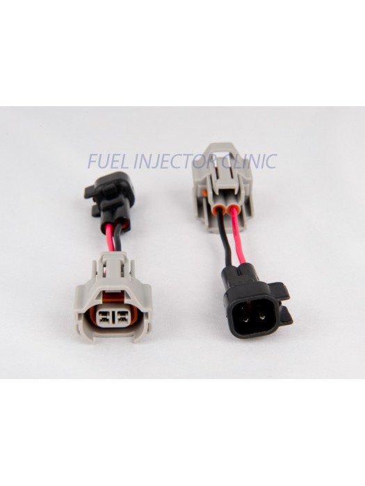 Set of 8 Denso (female) to US Car/EV6 (male) injector plug adaptors
