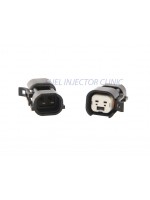 Set of 4 US Car/EV6 Hard (female) to Denso (male) injector plug adaptors