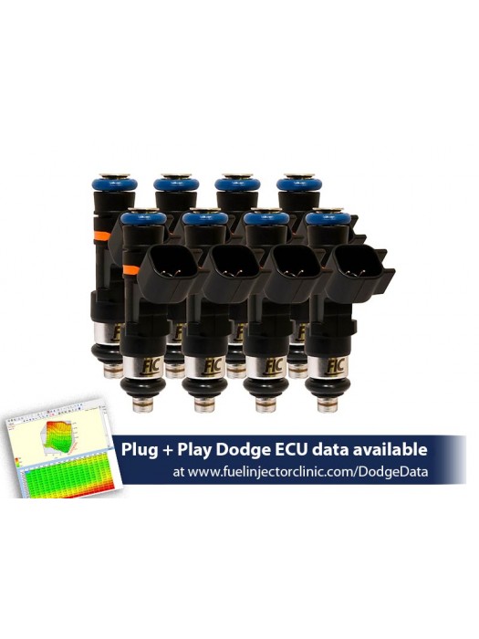 775cc (85 lbs/hr at OE 58 PSI fuel pressure) FIC Fuel Injector Clinic Injector Set for Dodge Hemi SRT-8, 5.7 (High-Z)