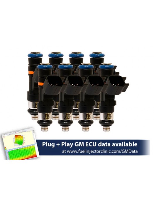 445cc (50 lbs/hr at OE 58 PSI fuel pressure) FIC Fuel  Injector Clinic Injector Set for 4.8/5.3/6.0 Truck Motors ('99-'06) (High-Z)