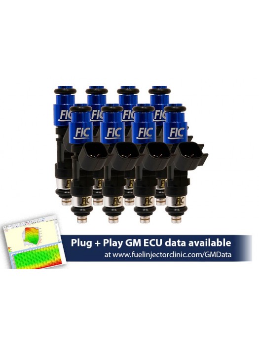 525cc (58 lbs/hr at OE 58 PSI fuel pressure) FIC Fuel Injector Clinic Injector Set for LS1 engines (High-Z)