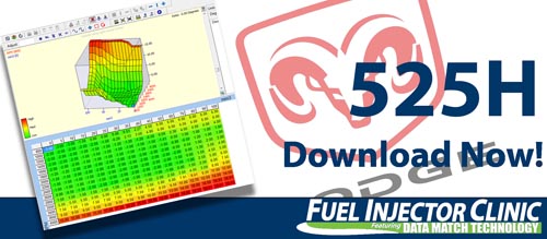 Dodge Data for our 525cc/min Injector