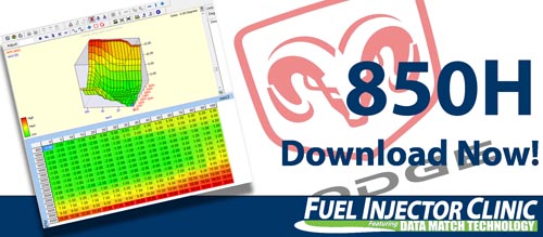 Dodge Data for our 850cc/min Injector