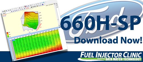 Ford Data for our 660SPcc/min Injector