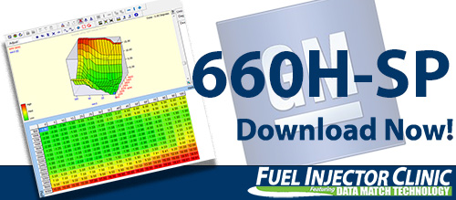 HP Tuners Data for our 660-SPcc/min Injector