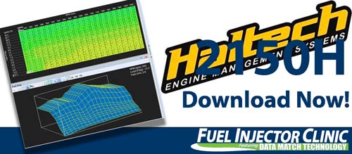 Haltech Data for our 2150cc/min Injector